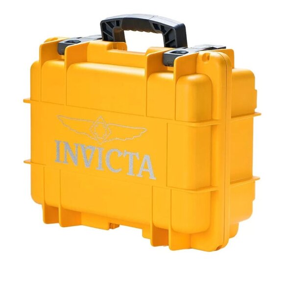 NEW Invicta 8-Slot Dive Impact Watch Case, Watch Collector Case Yellow BOX (DC8Y - Picture 2 of 4